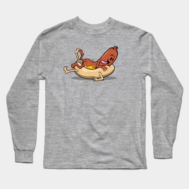 hot dog style Long Sleeve T-Shirt by small alley co